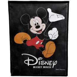 Kuber Industries Disney Mickey Mouse Non Woven Fabric Laundry Basket (Foldable Hamper with Lid, KUBMART1208, Black) Kuber Industries Disney Mickey Mouse Non Woven Fabric Laundry Basket (Foldable Hamper with Lid, KUBMART1208, Black)_1