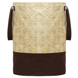 Kuber Industries Metalic Canvas Laundry Bag (100 Percent Waterproof, CTKTC134616, Brown) Kuber Industries Metalic Canvas Laundry Bag (100 Percent Waterproof, CTKTC134616, Brown)_1