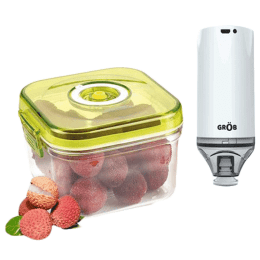 Grob Airtight Vacuum Storage Container (Nutrifresh Pro, Transparent) Grob Airtight Vacuum Storage Container (Nutrifresh Pro, Transparent)_1