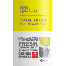 IFB Essentials Total Fresh All-in-1 Freshener for Dishwashers (1 Unit, Total Fresh All, White) IFB Essentials Total Fresh All-in-1 Freshener for Dishwashers (1 Unit, Total Fresh All, White)_1