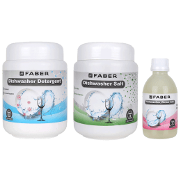 Faber Detergent Kit For Dishwasher (Shining Clean Utensils, 112.0630.660, White) Faber Detergent Kit For Dishwasher (Shining Clean Utensils, 112.0630.660, White)_1