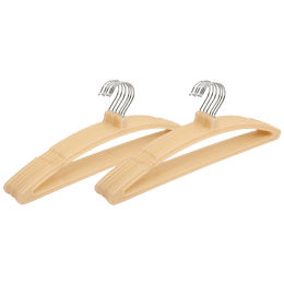 Kuber Industries Plastic 12 Pieces Hangers (Ultra-slim Profile, CTHANG014, Golden) Kuber Industries Plastic 12 Pieces Hangers (Ultra-slim Profile, CTHANG014, Golden)_1
