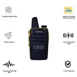 Vertel Digital Long Range Walkie Talkie (PRM446, Yellow) Vertel Digital Long Range Walkie Talkie (PRM446, Yellow)_3