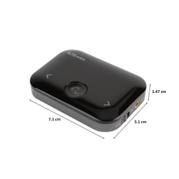 Portronics Auto 14 Wireless 2-in-1 Audio Adaptor (One Button Control, POR-1153, Black) Portronics Auto 14 Wireless 2-in-1 Audio Adaptor (One Button Control, POR-1153, Black)_2