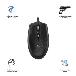 Logitech G90 2500 DPI Optical Wired Gaming Mouse (Black) Logitech G90 2500 DPI Optical Wired Gaming Mouse (Black)_4