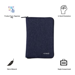 Croma Fabric Travel Organiser Bag (XL5190 LTB328, Blue) Croma Fabric Travel Organiser Bag (XL5190 LTB328, Blue)_5
