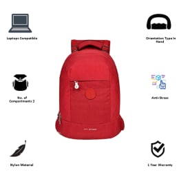 EUME Sapphire 20 Litres Massager Laptop Backpack (Red) EUME Sapphire 20 Litres Massager Laptop Backpack (Red)_5