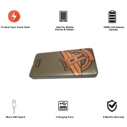 Croma 10000 mAh Roadies Power Bank (CRCA0069, Military Green) Croma 10000 mAh Roadies Power Bank (CRCA0069, Military Green)_4