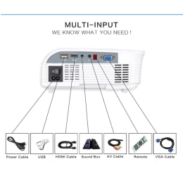 Miracle Digital Alpha Beam Lite HD Projector (LED 805, White) Miracle Digital Alpha Beam Lite HD Projector (LED 805, White)_4