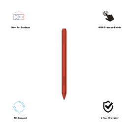 Microsoft Surface Pen For Laptop (Tilt Support, EYU-00045, Poppy Red) Microsoft Surface Pen For Laptop (Tilt Support, EYU-00045, Poppy Red)_3