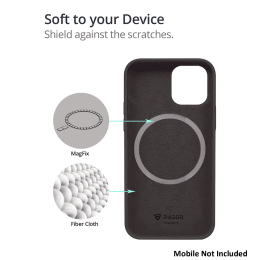 Raegr MagFix Silicone Back Case For iPhone 12 Pro Max (Supports MagSafe Wireless Charging, RG10170, Black) Raegr MagFix Silicone Back Case For iPhone 12 Pro Max (Supports MagSafe Wireless Charging, RG10170, Black)_3
