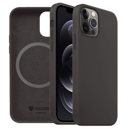 Raegr MagFix Silicone Back Case For iPhone 12 Pro Max (Supports MagSafe Wireless Charging, RG10170, Black) Raegr MagFix Silicone Back Case For iPhone 12 Pro Max (Supports MagSafe Wireless Charging, RG10170, Black)_1