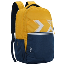 Skybags Strider 04 30 Litres 900D Polyester Backpack (In-Built Rain Cover, BPSTRD4HYLW, Yellow/Blue) Skybags Strider 04 30 Litres 900D Polyester Backpack (In-Built Rain Cover, BPSTRD4HYLW, Yellow/Blue)_4