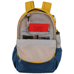 Skybags Strider 04 30 Litres 900D Polyester Backpack (In-Built Rain Cover, BPSTRD4HYLW, Yellow/Blue) Skybags Strider 04 30 Litres 900D Polyester Backpack (In-Built Rain Cover, BPSTRD4HYLW, Yellow/Blue)_5
