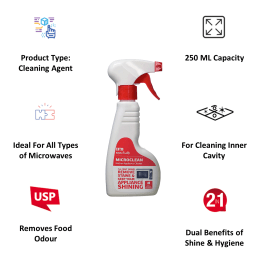 IFB Essentials Microclean Kitchen Appliance Cleaner for Microwaves (250ml, Microclean Kitchen, White) IFB Essentials Microclean Kitchen Appliance Cleaner for Microwaves (250ml, Microclean Kitchen, White)_4