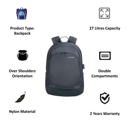 Tucano Forte 27 Litres Nylon Backpack for 14 Inch Laptop and 15 Inch MacBook (Adjustable Shoulder Straps, BKFOR14-B, Blue) Tucano Forte 27 Litres Nylon Backpack for 14 Inch Laptop and 15 Inch MacBook (Adjustable Shoulder Straps, BKFOR14-B, Blue)_6
