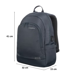 Tucano Forte 27 Litres Nylon Backpack for 14 Inch Laptop and 15 Inch MacBook (Adjustable Shoulder Straps, BKFOR14-B, Blue) Tucano Forte 27 Litres Nylon Backpack for 14 Inch Laptop and 15 Inch MacBook (Adjustable Shoulder Straps, BKFOR14-B, Blue)_2