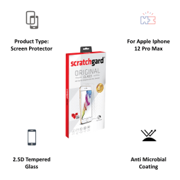 Scratchgard Tempered Glass Screen Protector For Apple iPhone 12 Pro Max (2.5D Glass, 2.5DI12PM, Clear) Scratchgard Tempered Glass Screen Protector For Apple iPhone 12 Pro Max (2.5D Glass, 2.5DI12PM, Clear)_4
