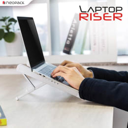 NeoPack Laptop Riser For Laptops (Multiple Locking Angles, FLRWH, White) NeoPack Laptop Riser For Laptops (Multiple Locking Angles, FLRWH, White)_6