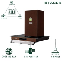 Faber 3N1 Aerostation Glamour 1000 m³/hr 90cm Wall Mount Chimney (Baffle Filter, FT AC LTW 90, Antique Copper) Faber 3N1 Aerostation Glamour 1000 m³/hr 90cm Wall Mount Chimney (Baffle Filter, FT AC LTW 90, Antique Copper)_7