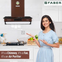Faber 3N1 Aerostation Glamour 1000 m³/hr 90cm Wall Mount Chimney (Baffle Filter, FT AC LTW 90, Antique Copper) Faber 3N1 Aerostation Glamour 1000 m³/hr 90cm Wall Mount Chimney (Baffle Filter, FT AC LTW 90, Antique Copper)_6
