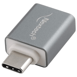 Nextech USB 3.1 (Type-C) to USB 3.0 (Type-A) OTG Adapter (Nickle Plated Connector, NA4C, Grey) Nextech USB 3.1 (Type-C) to USB 3.0 (Type-A) OTG Adapter (Nickle Plated Connector, NA4C, Grey)_2