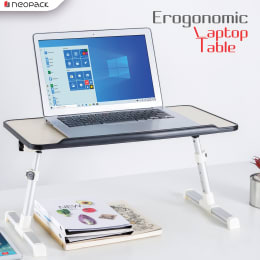 Neopack Ergonomic Laptop Table For 13-16 inch Laptops (Multiple Levels Height Adjustment, ELTBR, Beige) Neopack Ergonomic Laptop Table For 13-16 inch Laptops (Multiple Levels Height Adjustment, ELTBR, Beige)_9