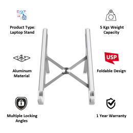 NeoPack Laptop Riser For Laptops (Multiple Locking Angles, FLRWH, White) NeoPack Laptop Riser For Laptops (Multiple Locking Angles, FLRWH, White)_5
