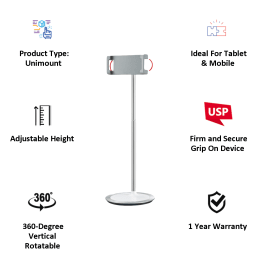 NeoPack Unimount For Mobile Phones and Tablets (360-Degree Rotatable, USTWH, White) NeoPack Unimount For Mobile Phones and Tablets (360-Degree Rotatable, USTWH, White)_5