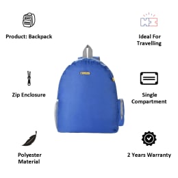 Travel Blue 11 Litres Foldable Backpack (TB-68, Blue) Travel Blue 11 Litres Foldable Backpack (TB-68, Blue)_6