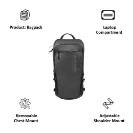 Go Pro 16 Litres Laptop/DSLR Backpack (AWOPB-002, Black) Go Pro 16 Litres Laptop/DSLR Backpack (AWOPB-002, Black)_7