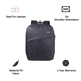 Croma Urban PU Fabric Bagpack for 14 Inch Laptop (4 Storage Compartments, CRXL5209, Black) Croma Urban PU Fabric Bagpack for 14 Inch Laptop (4 Storage Compartments, CRXL5209, Black)_7