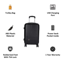 Swiss Military 42 Litres Trolley Bag (HTL82, Black) Swiss Military 42 Litres Trolley Bag (HTL82, Black)_6