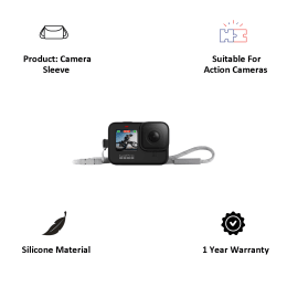 GoPro Sleeve Plus Lanyard For Hero 9 (Adjustable Lanyard, ADSST-001, Black) GoPro Sleeve Plus Lanyard For Hero 9 (Adjustable Lanyard, ADSST-001, Black)_3