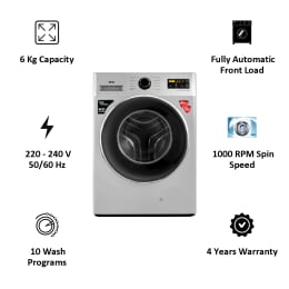 IFB 6 Kg 5 Star Fully Automatic Front Load Washing Machine (Eva ZXS, Silver) IFB 6 Kg 5 Star Fully Automatic Front Load Washing Machine (Eva ZXS, Silver)_4