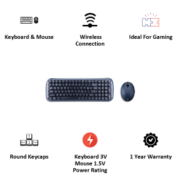 iGear KeyBee Wireless Connectivity Keyboard and Mouse (iG – 1114, Black) iGear KeyBee Wireless Connectivity Keyboard and Mouse (iG – 1114, Black)_5