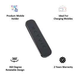 SkyVik Truhold Rectangular Stick-on Magnetic Mobile Holder (Car/Office/Home, MM-RS2B, Black) SkyVik Truhold Rectangular Stick-on Magnetic Mobile Holder (Car/Office/Home, MM-RS2B, Black)_4