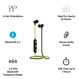 Syska H15 Wireless Earphones (Yellow) Syska H15 Wireless Earphones (Yellow)_2