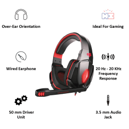 Cosmic Byte G4000 Gaming Headset with Mic (Red) Cosmic Byte G4000 Gaming Headset with Mic (Red)_3