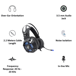 Redgear USB Gaming Headset with RGB LED Effect (Cosmo 7.1, Black) Redgear USB Gaming Headset with RGB LED Effect (Cosmo 7.1, Black)_3