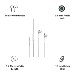 Portronics Conch Beta Earphone (POR 678, White) Portronics Conch Beta Earphone (POR 678, White)_3