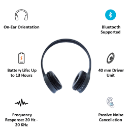Toshiba Bluetooth Headphone (RZE-BT180H, Black) Toshiba Bluetooth Headphone (RZE-BT180H, Black)_3