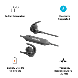 Toshiba Bluetooth Stereo Earphone (RZE-BT31E, Black) Toshiba Bluetooth Stereo Earphone (RZE-BT31E, Black)_3