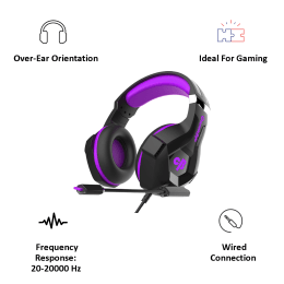 Cosmic Byte Over-Ear Wired Gaming Headset with Mic (H11, Purple) Cosmic Byte Over-Ear Wired Gaming Headset with Mic (H11, Purple)_4