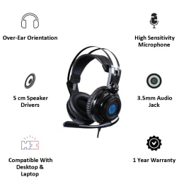 HP H200GS Over-Ear Wired Gaming Headset (8AA07AA, Black) HP H200GS Over-Ear Wired Gaming Headset (8AA07AA, Black)_4