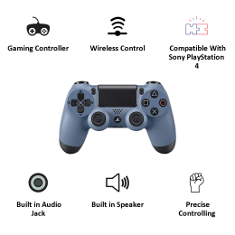 Sony PS4 Dualshock Controller (Grey Blue) Sony PS4 Dualshock Controller (Grey Blue)_4