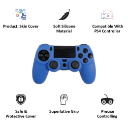 ORB PS4 Controller Silicone Skin Cover (Blue) ORB PS4 Controller Silicone Skin Cover (Blue)_2