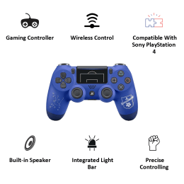 Sony PlayStation Dualshock 4 Wireless Controller F.C Football Club (Blue) Sony PlayStation Dualshock 4 Wireless Controller F.C Football Club (Blue)_5