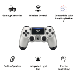 Sony PlayStation DualShock 4 Controller GT Sport Edition (Silver) Sony PlayStation DualShock 4 Controller GT Sport Edition (Silver)_4
