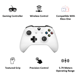 Microsoft Xbox One Wireless Controller with Bluetooth (White) Microsoft Xbox One Wireless Controller with Bluetooth (White)_4